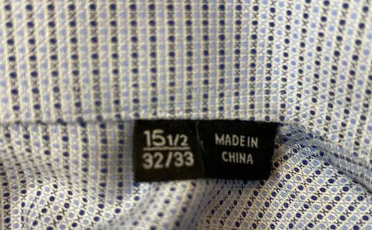 Boss Men's Blue Squared Button Up- XL image number 4