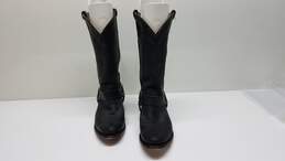 Frye Black Wyatt Harness Mid Calf Boots - Size 8B
