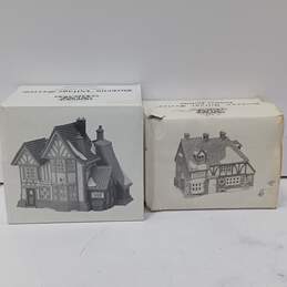Set of 2 Department 56 Dickens's Village "Cottage" & "Hembleton Pewterer" IOB alternative image