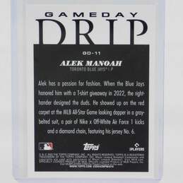 2023 Alek Manoah Topps Big League Game Day Drip Toronto Blue Jays alternative image