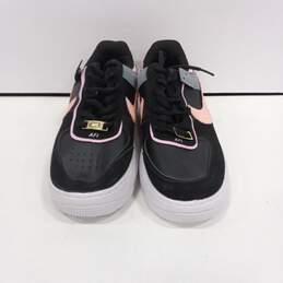 Nike Air Women's CI0919-700 Air Force 1 Low Shadow Wild Black/Pink Shoes Size 7