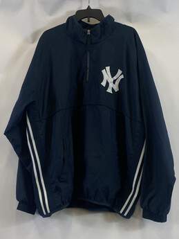 Majestic Authentic MLB New York Yankees Blue Jacket - Size X Large