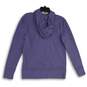 Womens Purple Long Sleeve Drawstring Activewear Full Zip Hoodie Size Small image number 2