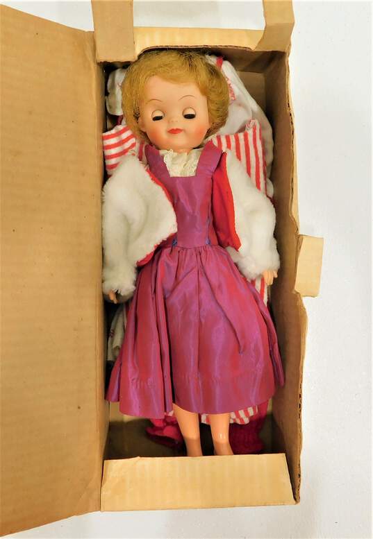 Vintage Composition Doll W/ Sears Happi Time Plastic Fashion Doll IOB image number 2