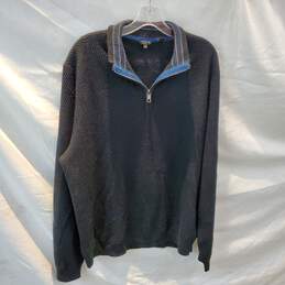 Ted Baker 1/4 Zip Wool Blend Pullover Sweater Size 7