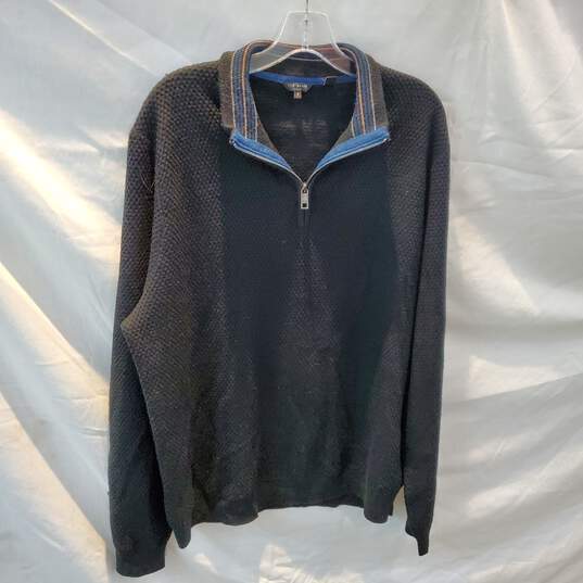 Ted Baker 1/4 Zip Wool Blend Pullover Sweater Size 7 image number 1