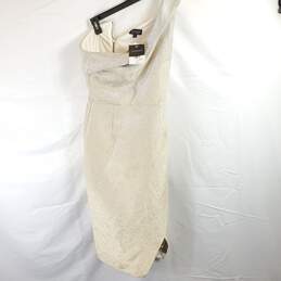 Topshop Women Ivory Metallic Dress Sz 2 NWT