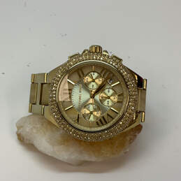 Designer Michael Kors MK-5902 Gold-Tone Chronograph Analog Wristwatch