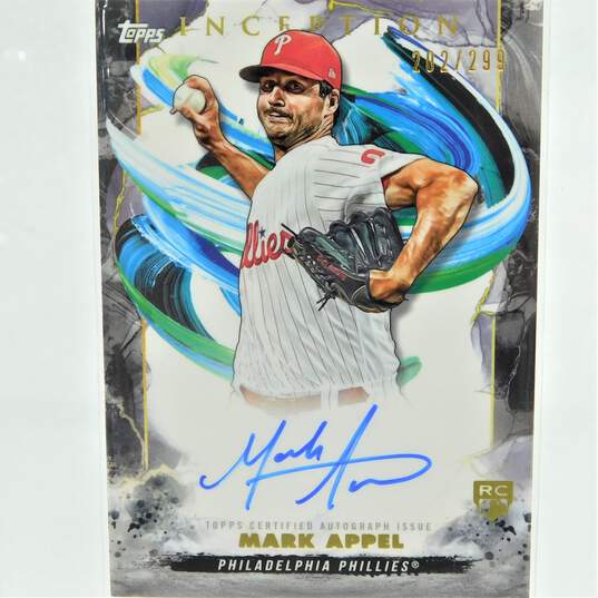 2023 Mark Appel Topps Inception Rookie Autograph /299 Philadelphia Phillies image number 1