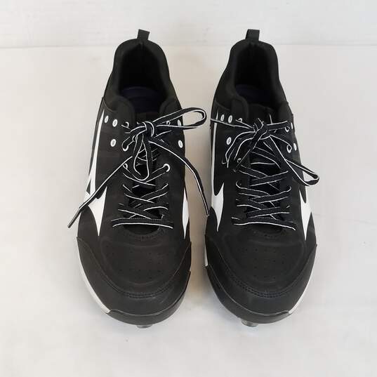 Mizuno Advanced Finch Elite 5  Men's Fastpitch Softball Cleats  Size 11.5  Color Black White image number 5