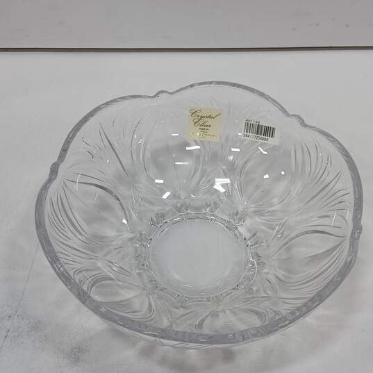 8.5" Crystal Clear Providence Lead Free Glass Bowl image number 4