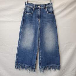 MSGM Milano Women's Crop Frey Hem Jeans Waist 26