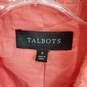 Talbots Coral Cotton Eyelet Blazer Jacket WM Size 8 NWT image number 3