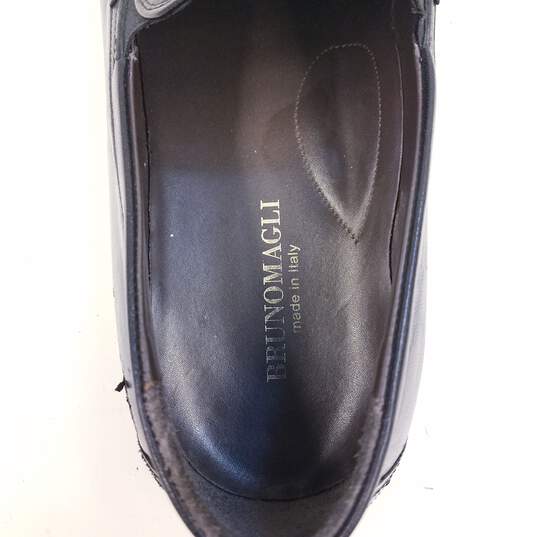 Bruno Magli MN1401 Black Leather Horsebit Loafers Men's Size 12 image number 7