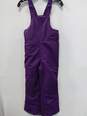 Unisex Kids Purple Sleeveless Straight Leg Snow Bib Pants Size Medium 7/8 image number 1