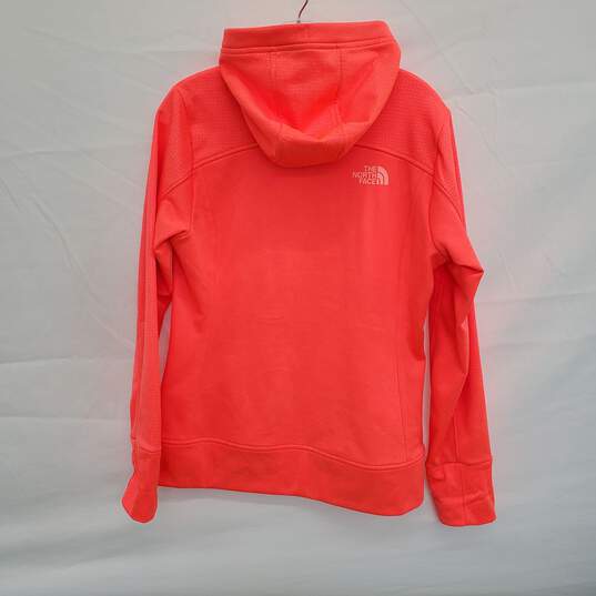 WOMEN'S THE NORTH FACE NEON CORAL F/Z HOODIE SIZE MEDIUM image number 2