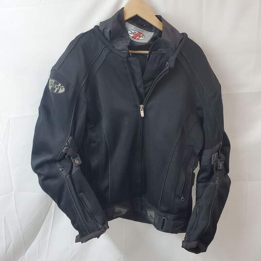 Joe Rocket Black Polyester Motorcycle Jacket Mens Size XL image number 1