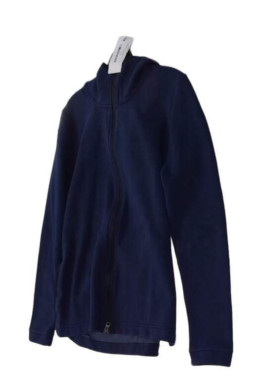 Women's Blue Dri-Fit Long Sleeve Pockets Activewear Full Zip Jacket Size XL image number 2