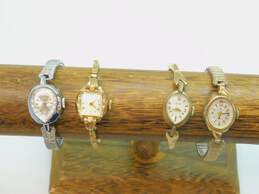 Ladies Vintage Bulova Elgin Helbros Princeton Jeweled Dress Watches 57.8g