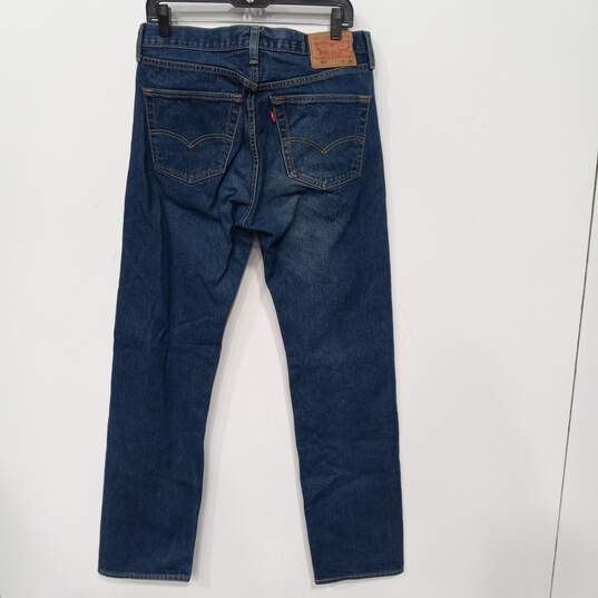 Levi's 501 Straight Blue Jeans Men's Size 33x36 image number 2
