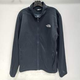The North Face Men's Black Full Zip Windwall Fleece Jacket Sweater Size L