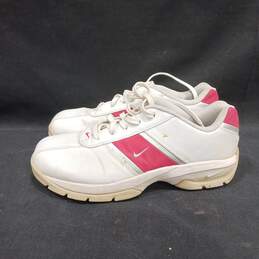 Womens SP-3 SADDLE 309888 106 White Pink Canvas Lace Up Golf Shoes Size 8 alternative image