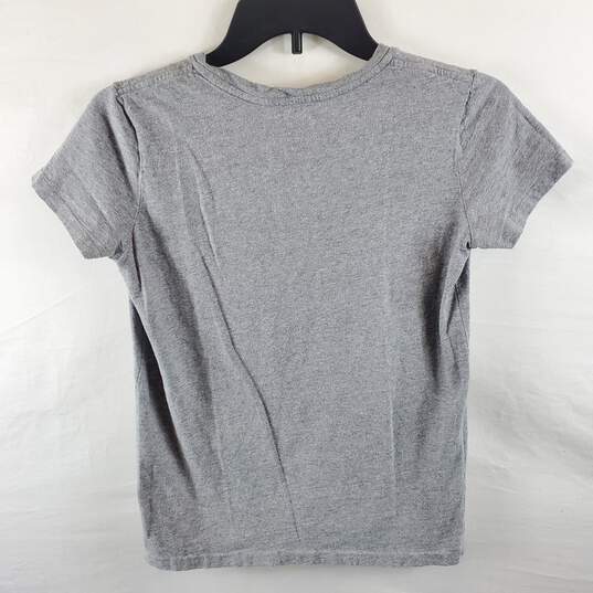 Polo Ralph Lauren Women Grey V Neck Shirt S image number 2