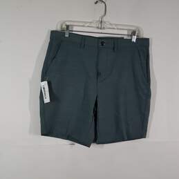 NWT Mens Stretch Quick Dry Wicking Flat Front Performance Chino Shorts Size 33