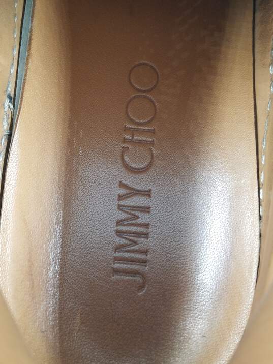 Authentic Jimmy Choo Black Croc Mid Sneaker M 7 image number 8