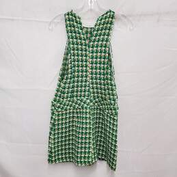NWT Zara WM's Green Tweed Pinafore Mini Dress Size SM alternative image