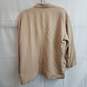 Eileen Fisher tan linen blend open front jacket S image number 2