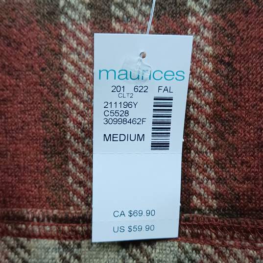 Maurices Women's Plaid Red/Yellow Coat SIze M W/Tags image number 5