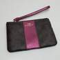 Coach Women's Coin Wallet Pouch Brown / Purple 6inch image number 1