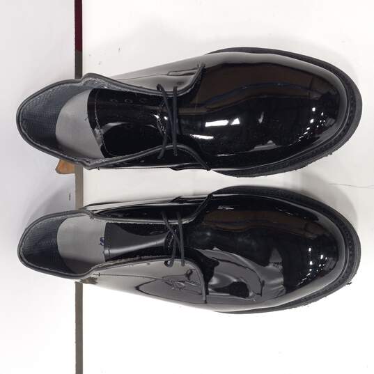 Men's Black Patent Leather Dress Shoes Size 13 image number 2
