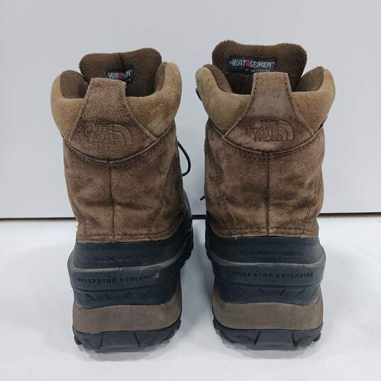 The North Face Leather Waterproof Boots Size 11 image number 4