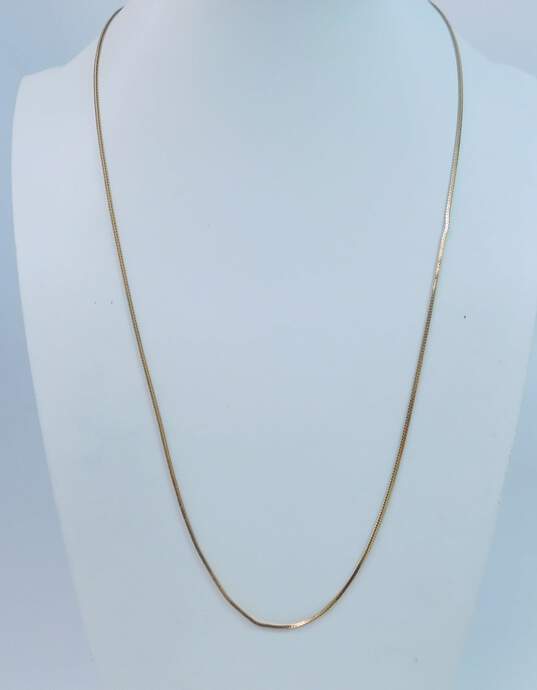 Fancy 14k Yellow Gold Chain Necklace 5.1g image number 2