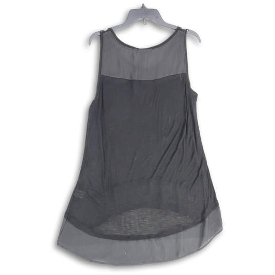 NWT Womens Black Scoop Neck Sleeveless Pullover Mini Dress Size Medium image number 2