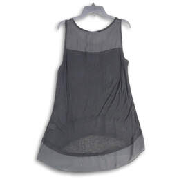 NWT Womens Black Scoop Neck Sleeveless Pullover Mini Dress Size Medium alternative image