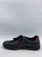 Authentic Gucci Ace Low Black Leather Sneaker M 6 image number 2