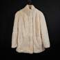 Guess Women White Faux Fur Coat S NWT image number 1