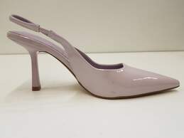 Anne Klein Patent Leather Slingback Heels Purple 8 alternative image