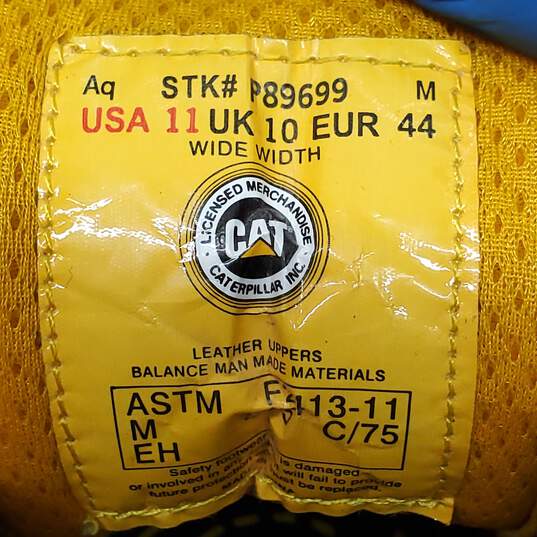 Caterpiller Astm F2413-05 Safety Steel Toe Boots Men's Size 11 image number 6