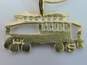 14K Yellow Gold Trolley Street Car Pendant Necklace 1.8g image number 5