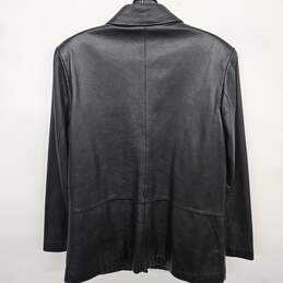 OUI Brook Black Leather Jacket alternative image