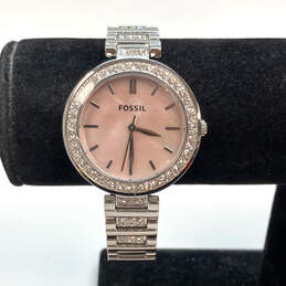 Designer Fossil BQ3182 Silver-Tone Dial Stainless Steel Analog Wristwatch
