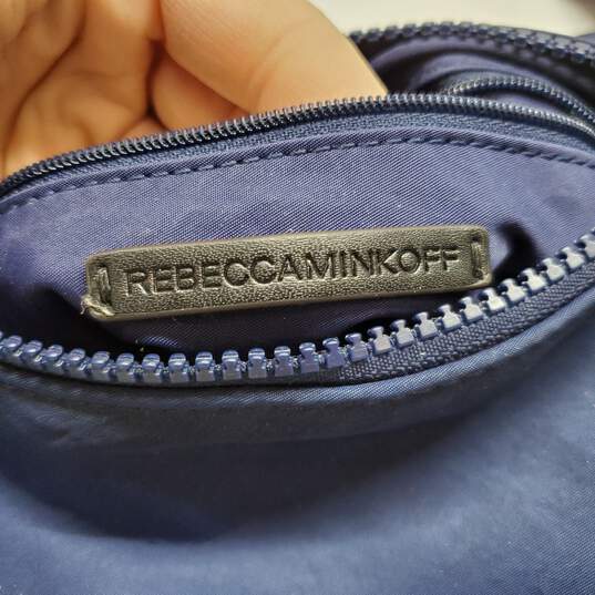 Rebecca Minkoff Blue Nylon Shell Flap Crossbody Bag image number 6