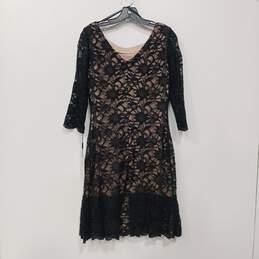Calvin Klein Women's Black Lace Round Neck Dress Size 12 NWT alternative image