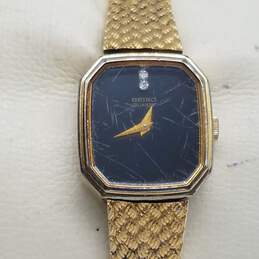 Vintage Women's Seiko 291885 Tank Stainless Steel Watch