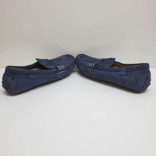 POLO RALPH LAUREN Men Penny Loafers in Blue Suede Size 9.5 D image number 4