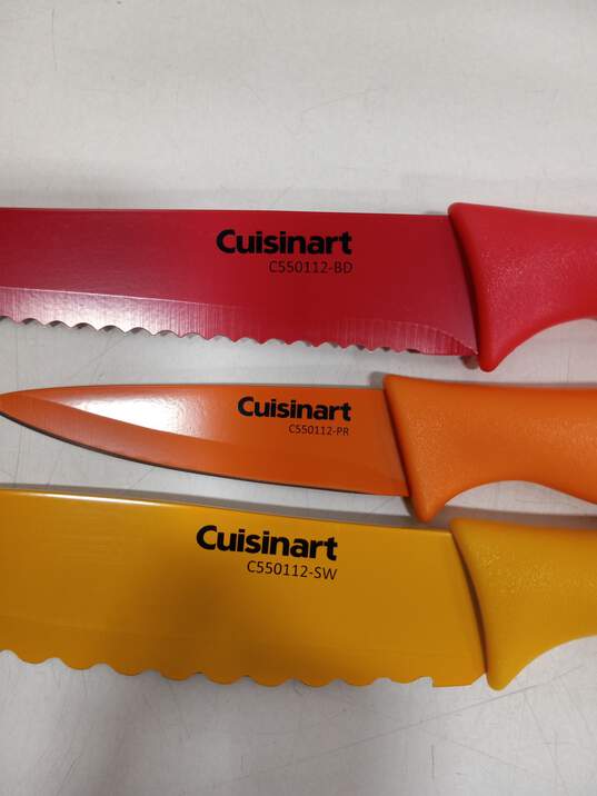 Cuisinart Advantage Bundle of 6 Assorted Kitchen Knives w/Matching Knife Guards and Box image number 4